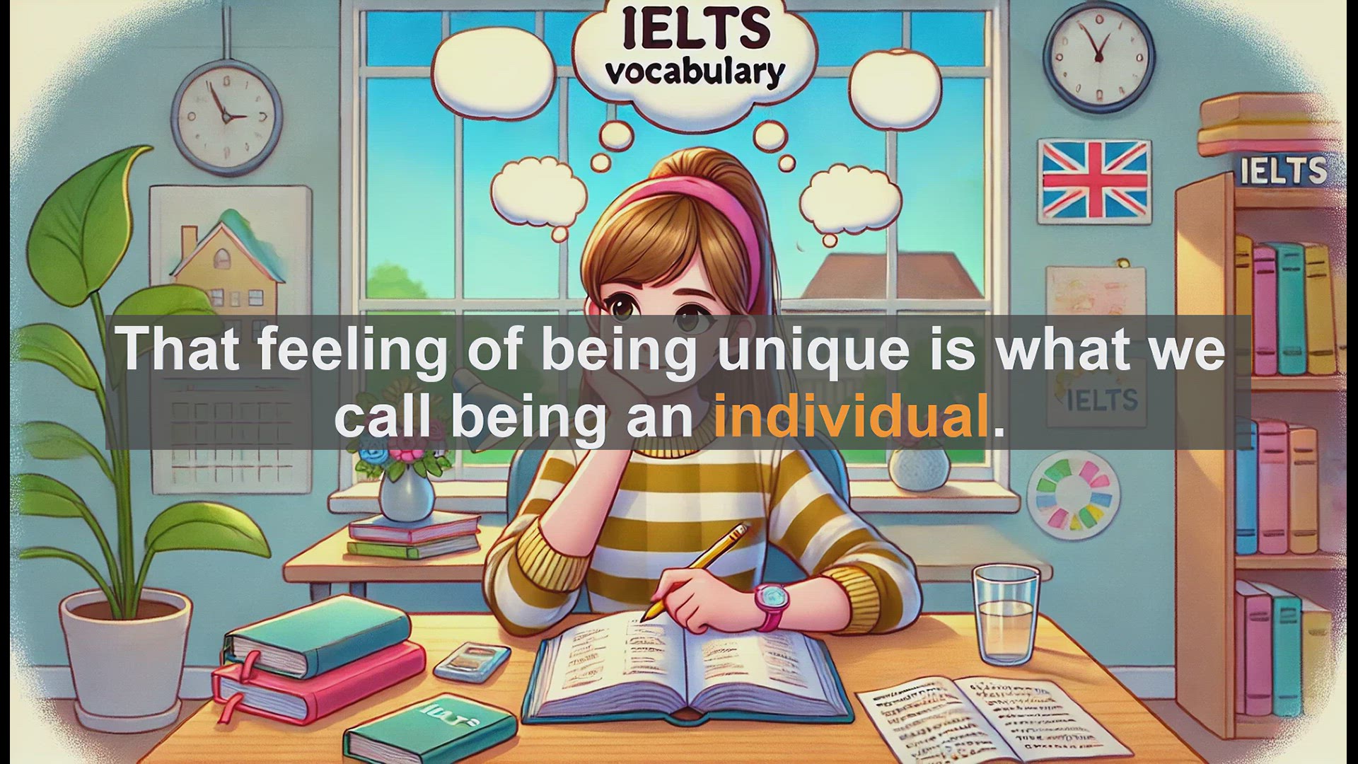 'Video thumbnail for 2500 Must Know IELTS 5.5 Vocabulary - Understanding 'Individual': A Key Word for IELTS Success'