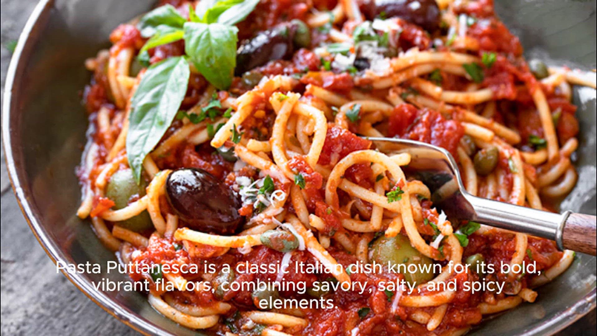 Video thumbnail for Puttanesca pasta recipe