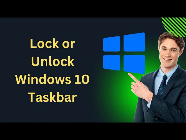 'Video thumbnail for How to Lock or Unlock Windows 10 Taskbar | GearUpWindows Tutorial'