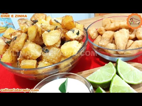 'Video thumbnail for COMO FAZER PEIXE FILÉ DE MERLUZA EMPANADOS FRITOS E BATATAS RÚSTICAS ASSADAS NO FORNO'