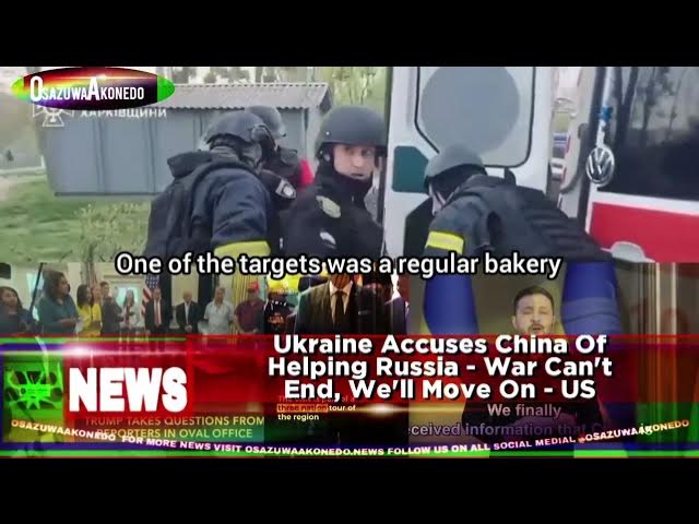 'Video thumbnail for Ukraine Accuses China Of Helping Russia - War Can't End, We'll Move On - US'