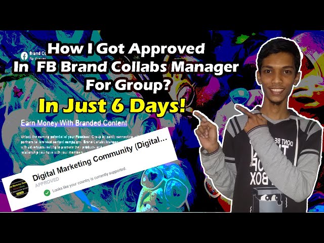 'Video thumbnail for How I Got Approved In Facebook Brand Collabs Manager For Group'