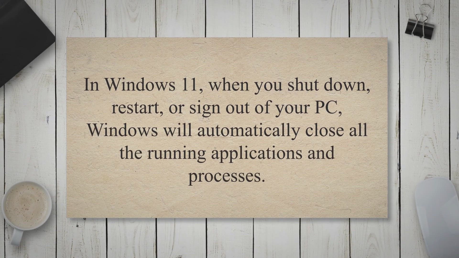 'Video thumbnail for How to Enable or Disable AutoEndTasks during Shutdown, Restart, or Signing out of Windows 11?'