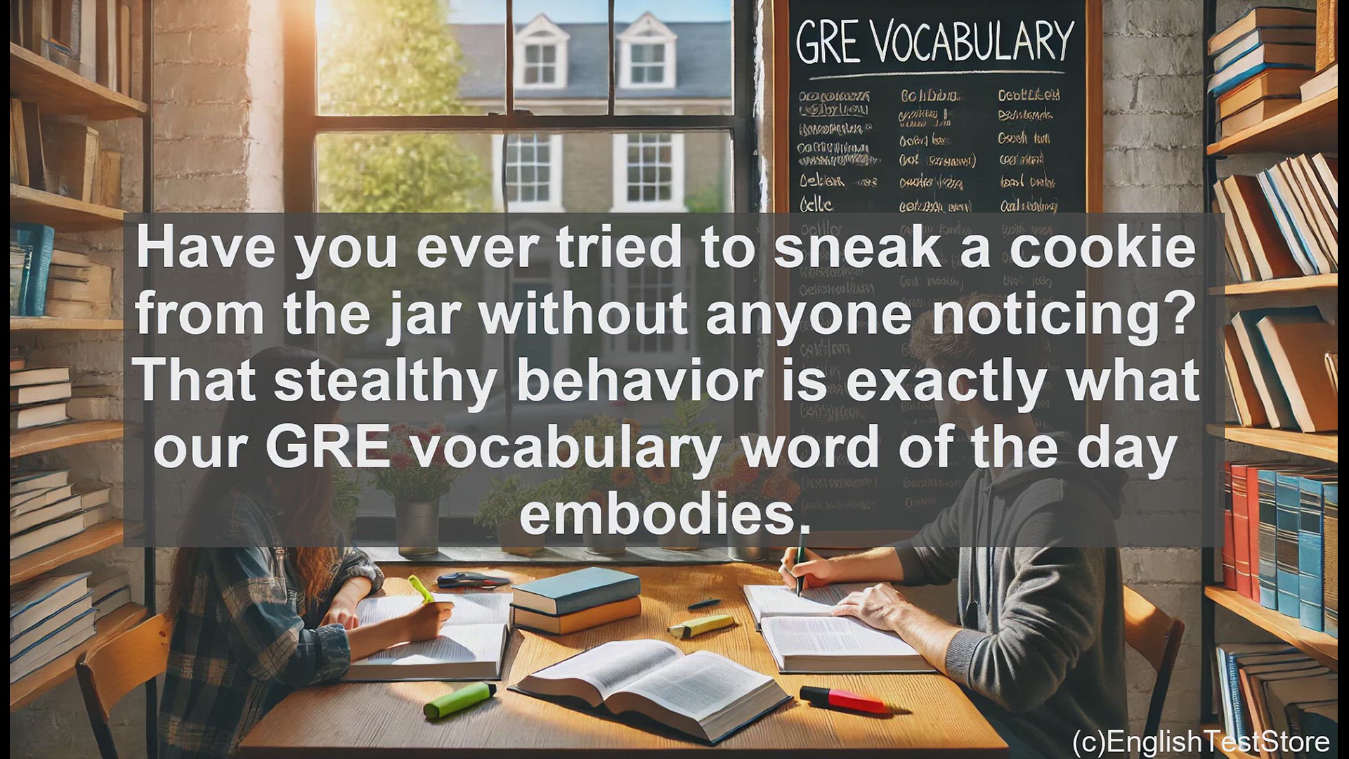 'Video thumbnail for GRE Vocabulary Lesson: Mastering the Art of Stealth - Exploring the GRE Word 'Furtive''