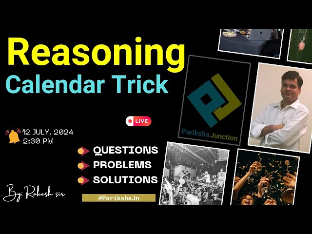 Video thumbnail for Calendar | Calendar Problem Tricks | Calendar Reasoning / Concept / Problems / Questions Solutions