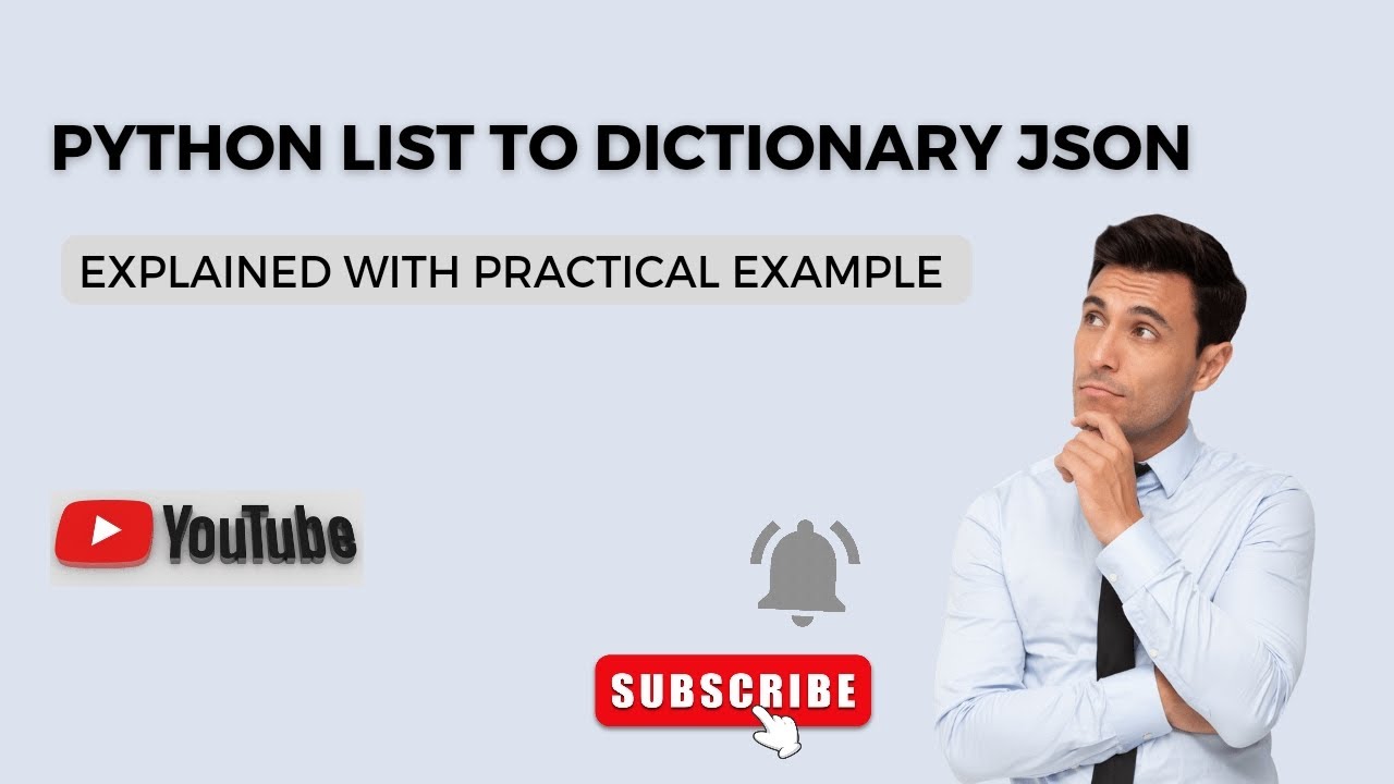 'Video thumbnail for Python List to Dictionary JSON - Python Tutorial'