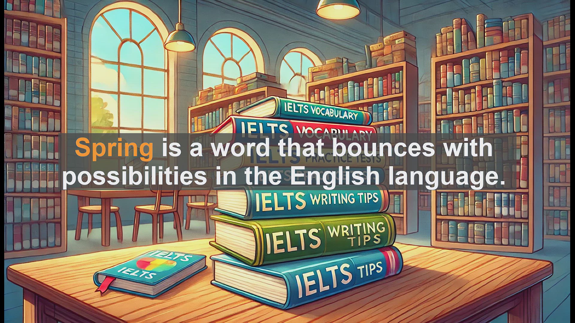 'Video thumbnail for 2500 Must Know IELTS 5.5 Vocabulary - Spring: A Versatile Word in English'