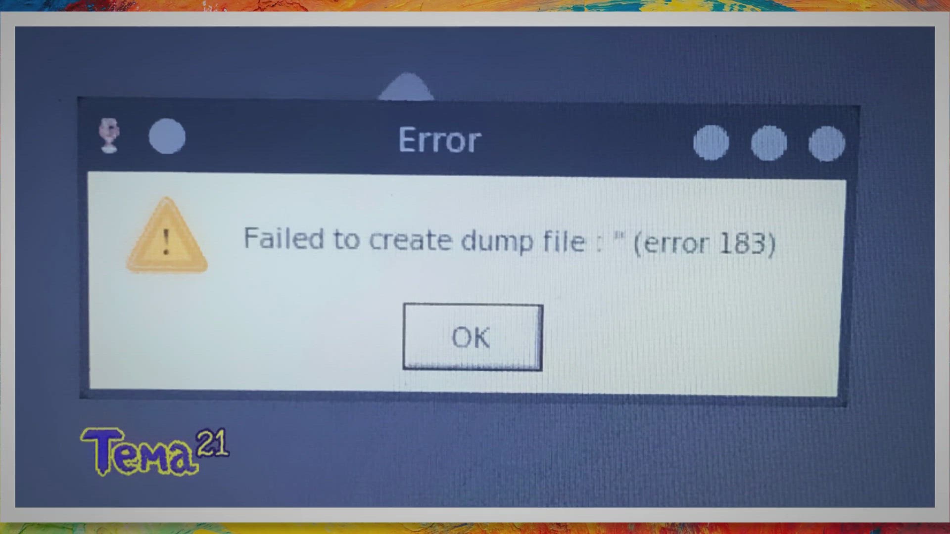 Video thumbnail for Troubleshooting Failed to Create Dump File Error 183: Understanding the Causes and Solutions