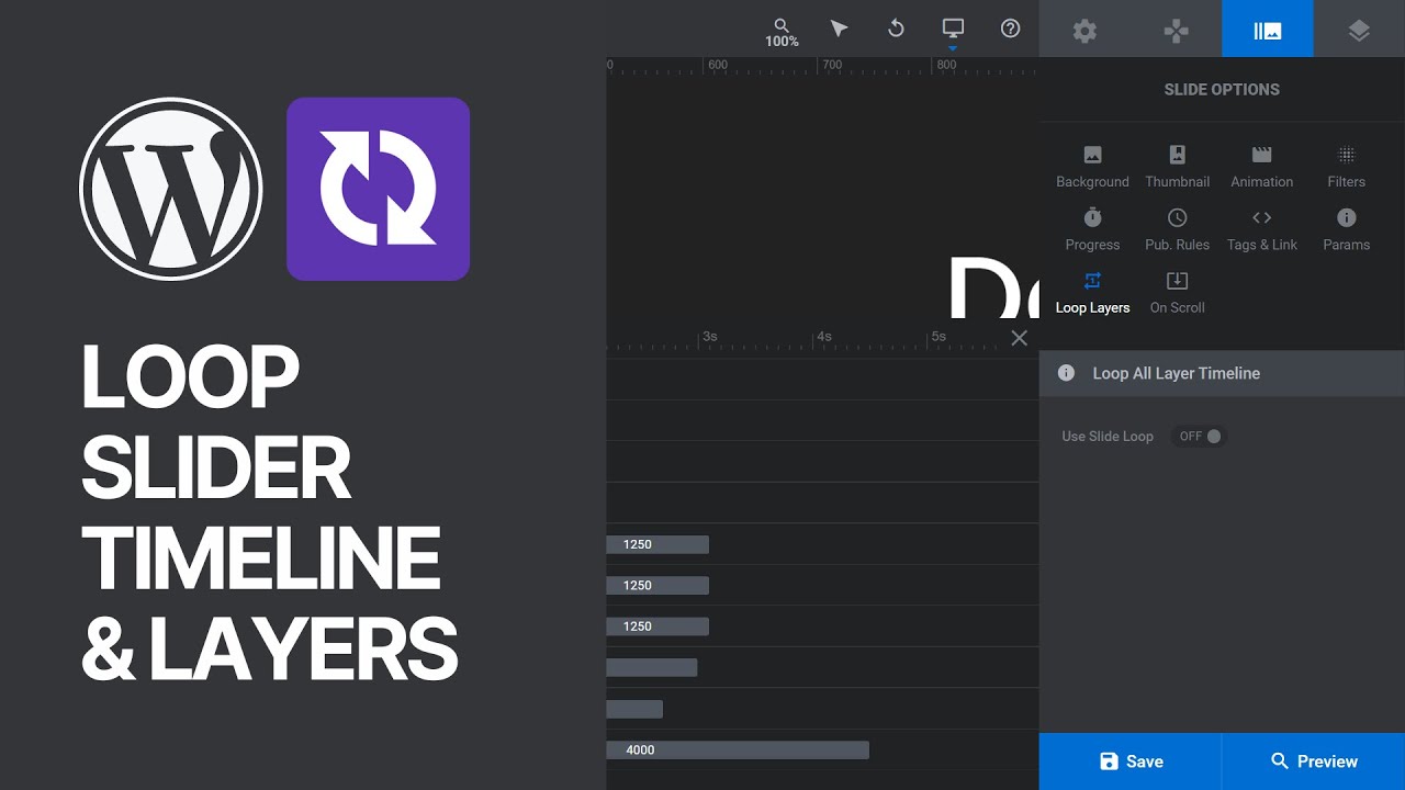'Video thumbnail for How To Loop Entire Revolution Slider WordPress Plugin Timeline & Layers_ Replay Sliders Tutorial'