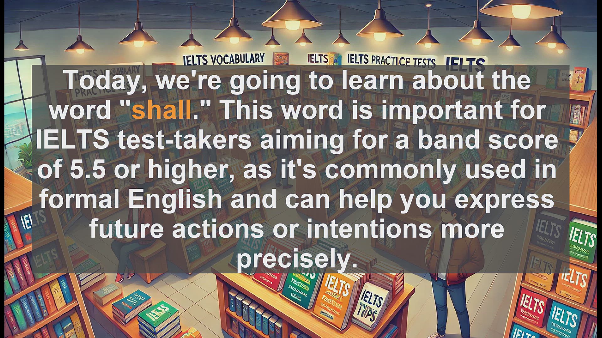 'Video thumbnail for 2500 Must Know IELTS 5.5 Vocabulary - IELTS Vocabulary: Understanding and Using 'Shall''