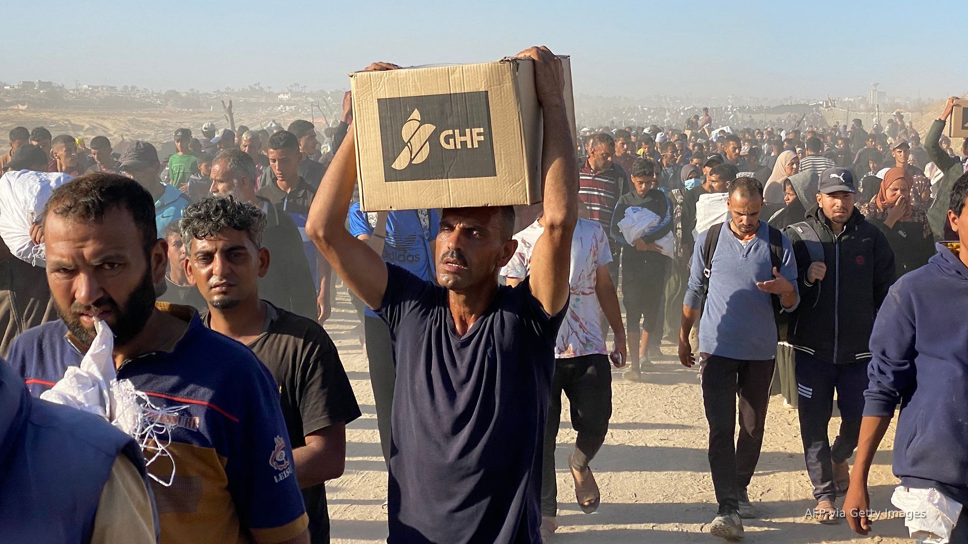 'Video thumbnail for GHF halts Gaza aid again amid overcrowding, violence and famine warnings'