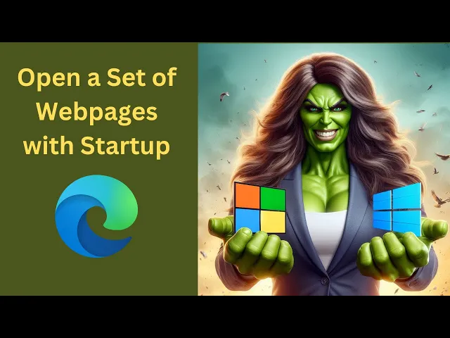 'Video thumbnail for How to Open a Set of Webpages with Microsoft Edge Startup in Windows 11 or 10 | GearUpWindows'