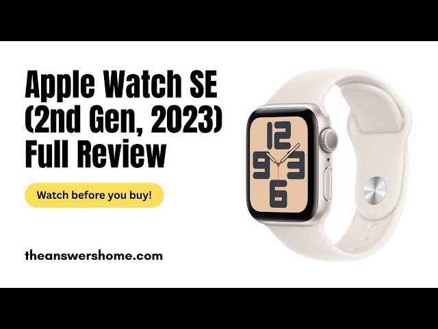 Video thumbnail for Apple Watch SE (2nd Gen, 2023) Review – Best Affordable Smartwatch for iPhone Users | theanswershome