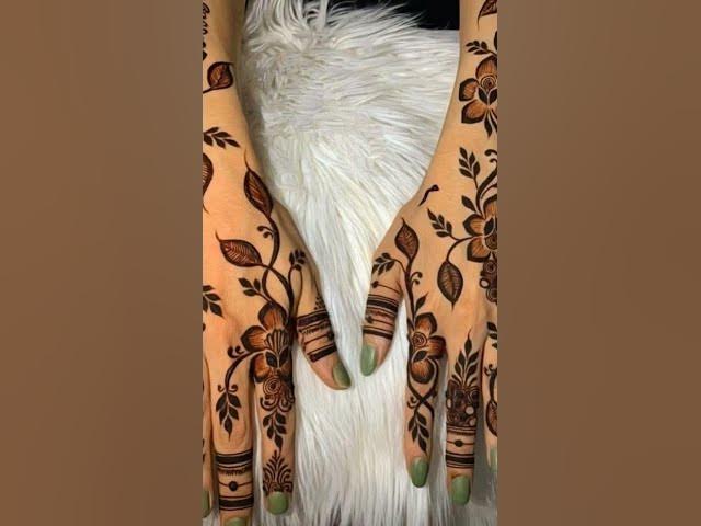 Video thumbnail for latest mehendi design#best design#beautiful henna design #new mahendi design #100kvews #rosedesign