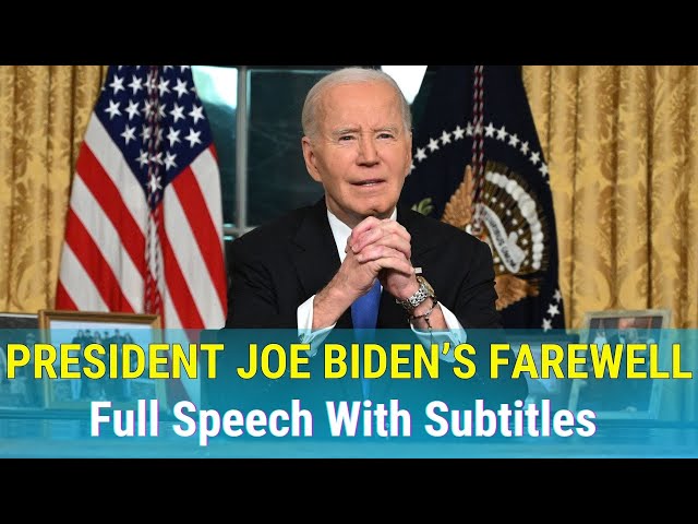 'Video thumbnail for ๐ Learn English with Joe Bidenโs Farewell Speech (English Subtitles) ๐'
