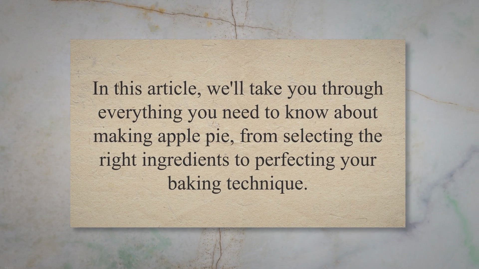 Video thumbnail for From Crust to Filling: Everything You Need to Know About Making Apple Pie