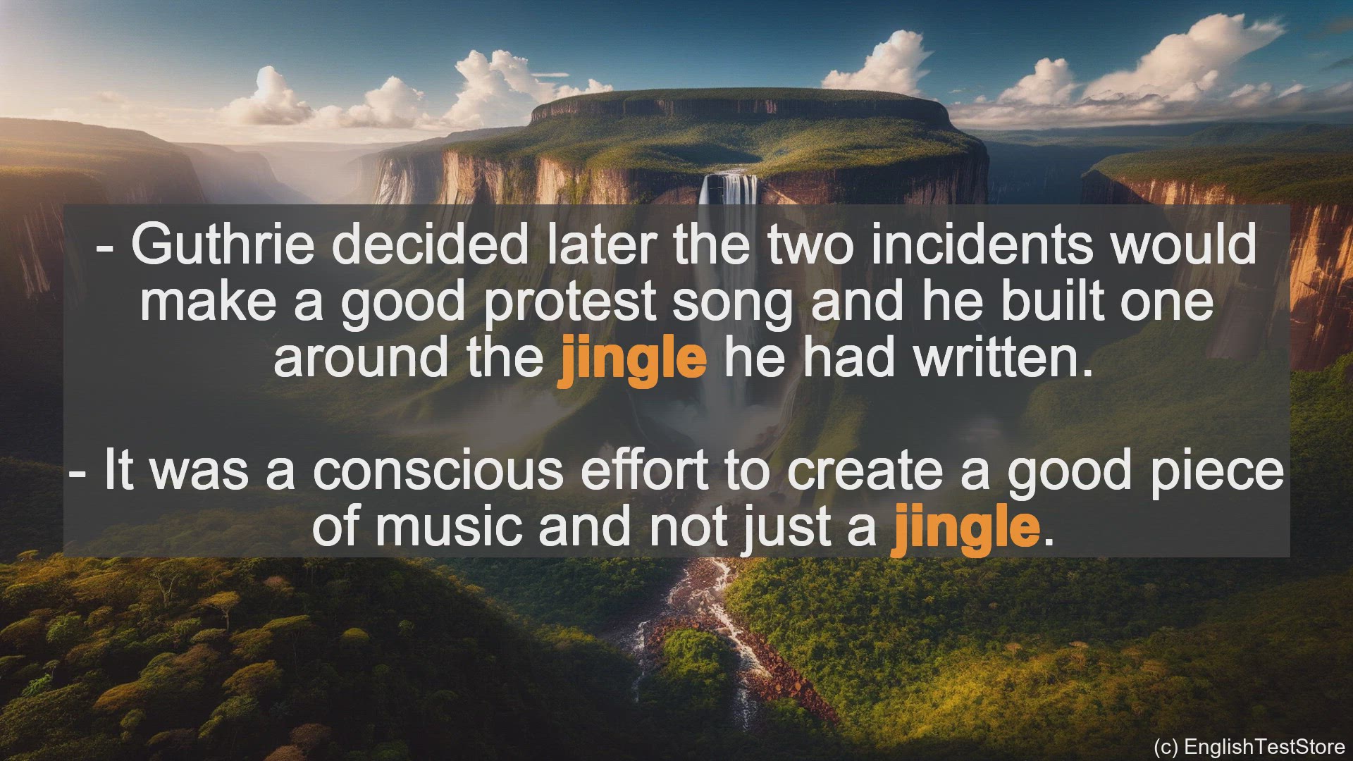 'Video thumbnail for Jingle In Sentences - Examples Of Jingle In Sentences'