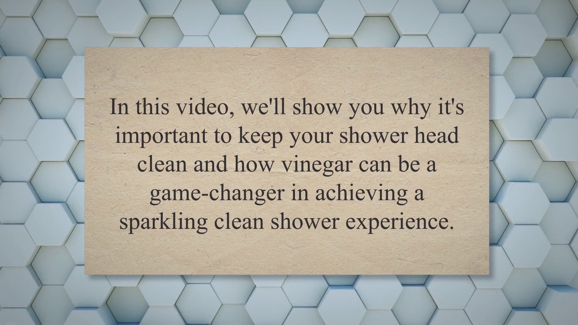 'Video thumbnail for How to clean shower head with vinegar?'