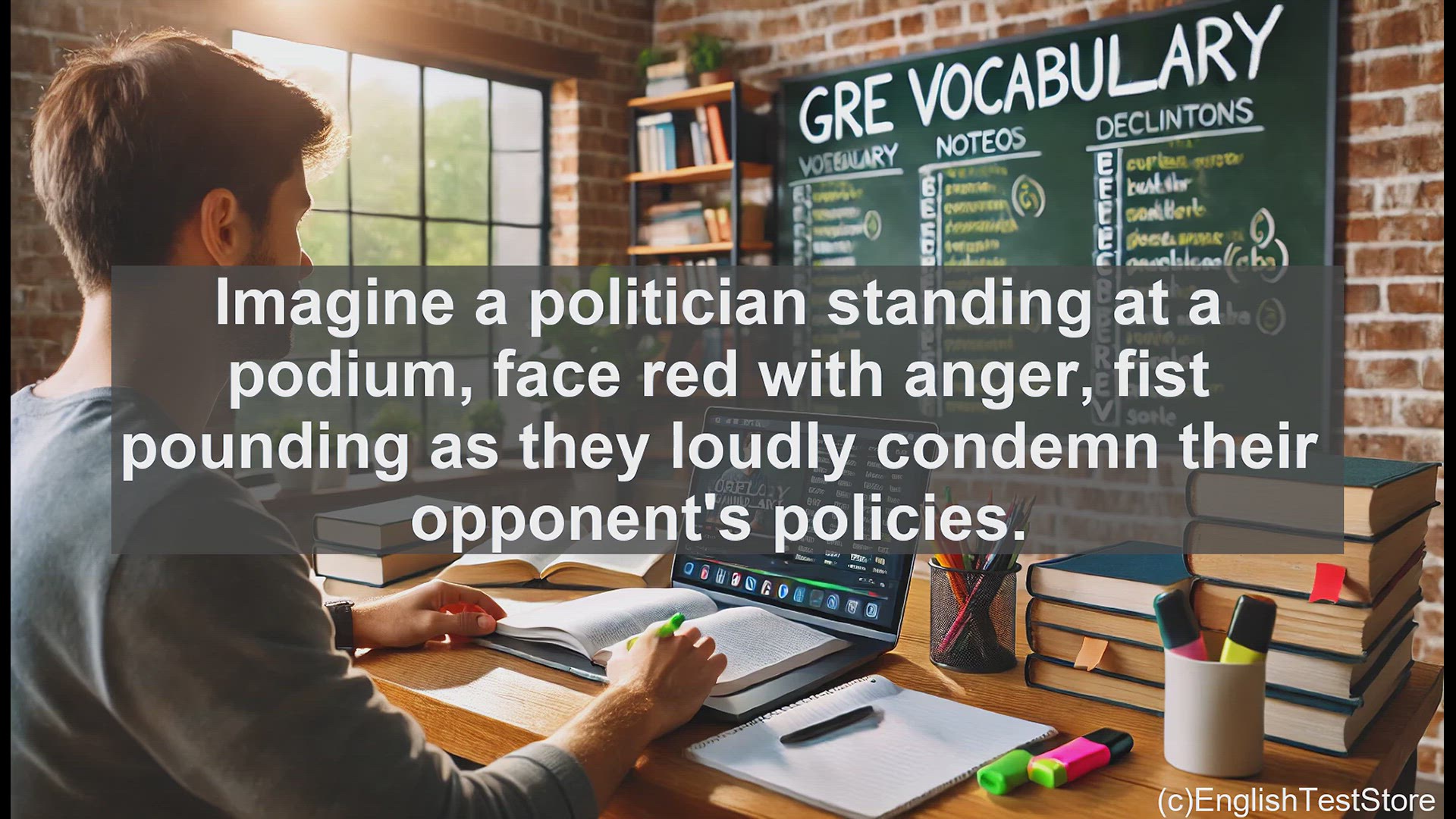 'Video thumbnail for GRE Vocabulary Lesson: Fulminating with Intensity - Exploring the Powerful Word 'Fulminate''