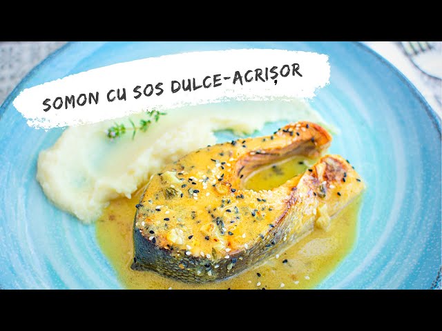 'Video thumbnail for Somon la cuptor cu sos dulce acrișor | Bucate Aromate'