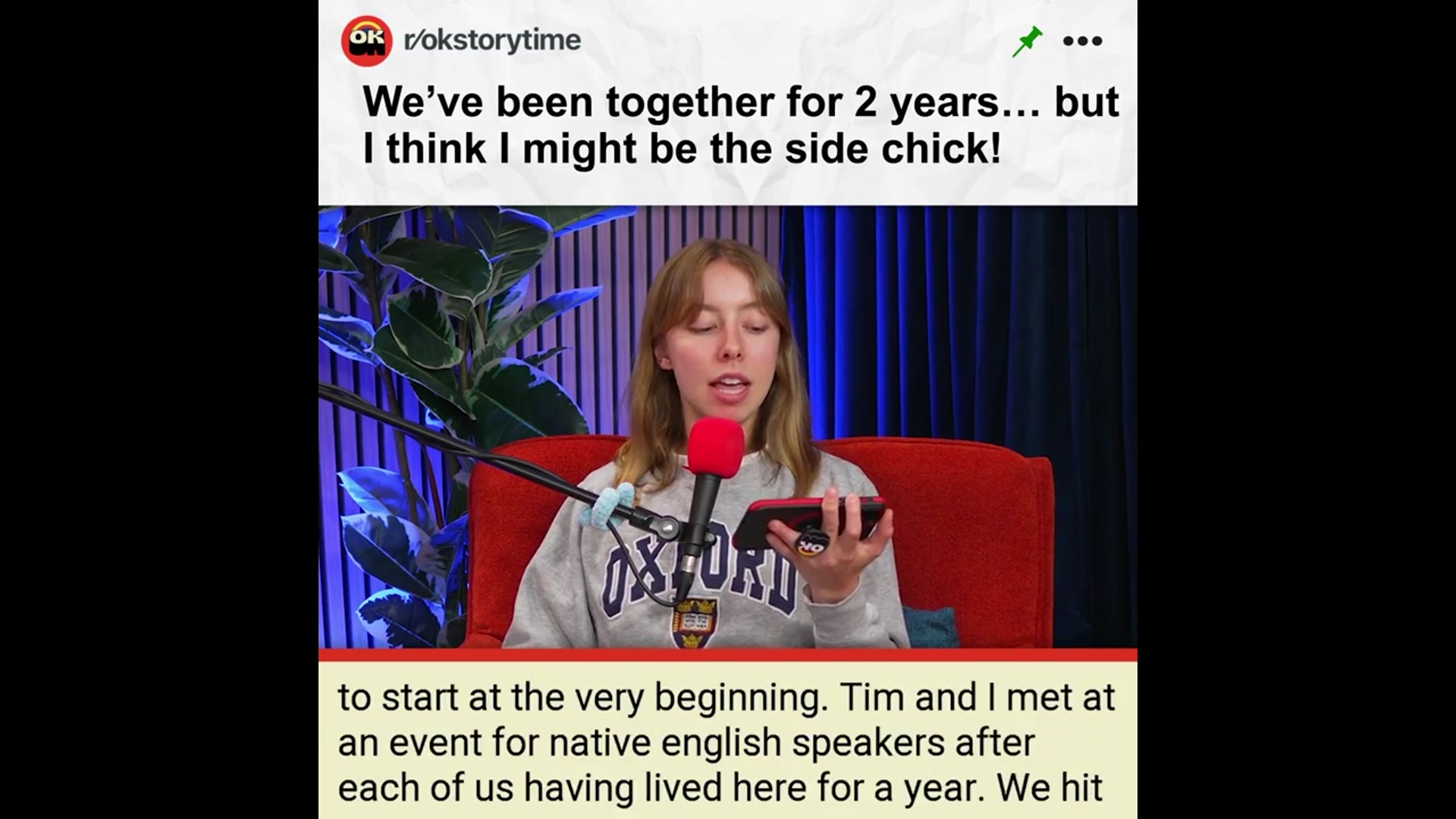 'Video thumbnail for We’ve been together for 2 years… but I think I might be the side chick! Part 1  | Reddit Stories'