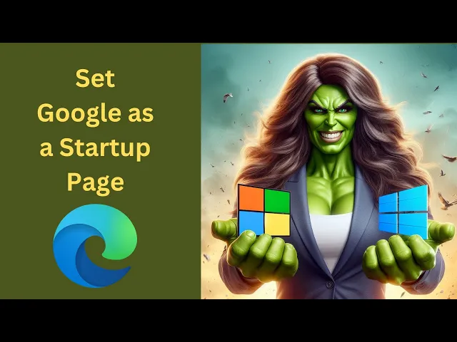 'Video thumbnail for How to Set Google as Startup Page on Microsoft Edge in Windows 11 or 10 | GearUpWindows Tutorial'