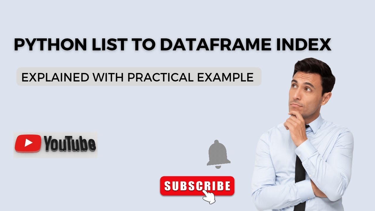 'Video thumbnail for How to Convert Python List to Dataframe Index | Python Tutorial'