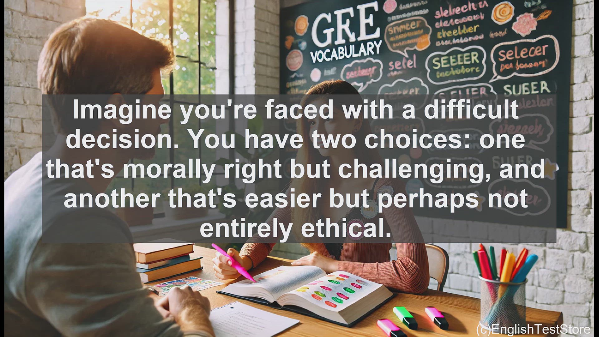 'Video thumbnail for GRE Vocabulary Lesson: Exploring the Nuances of Expedient Choices'