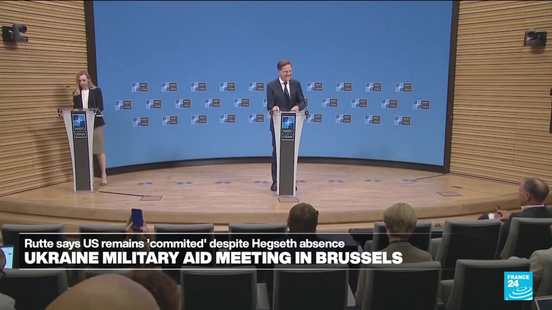 'Video thumbnail for Ukraine military aid meeting in Brussels proceeds without US'