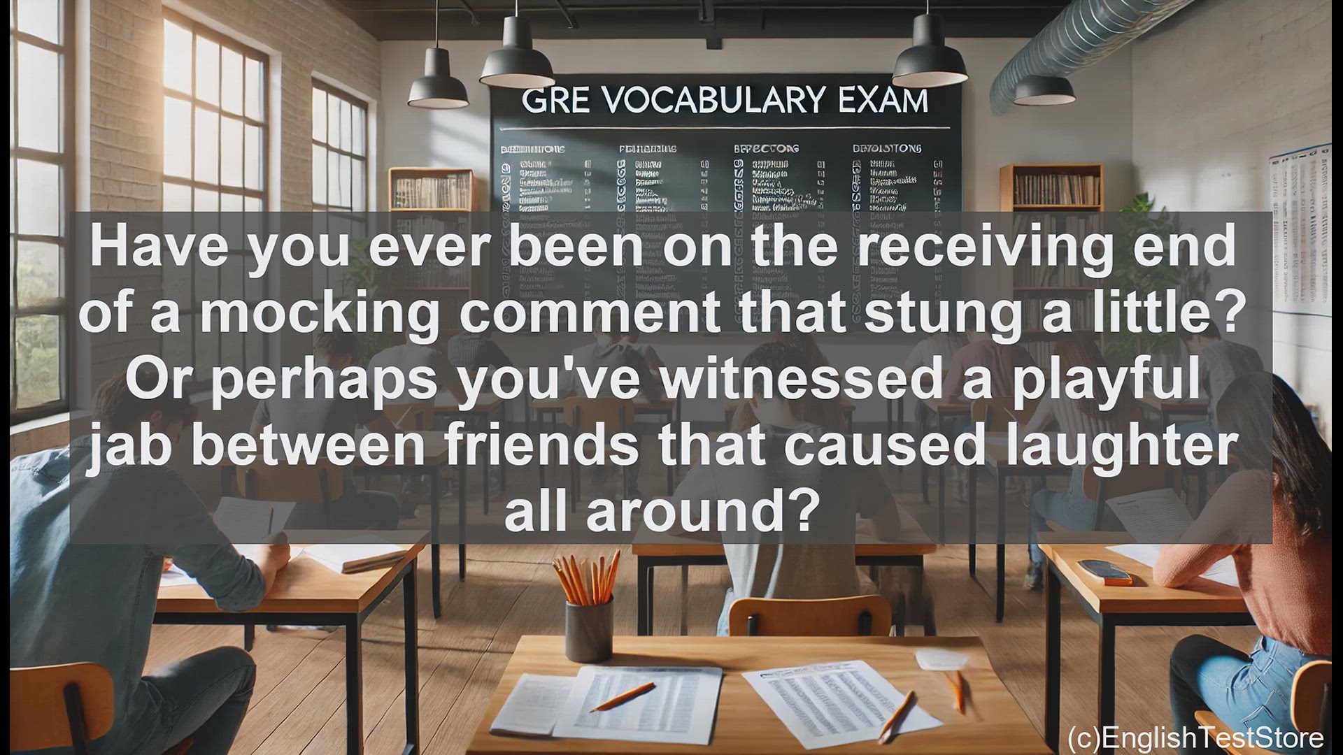 'Video thumbnail for GRE Vocabulary Lesson: Exploring the Meaning and Use of 'Gibe''