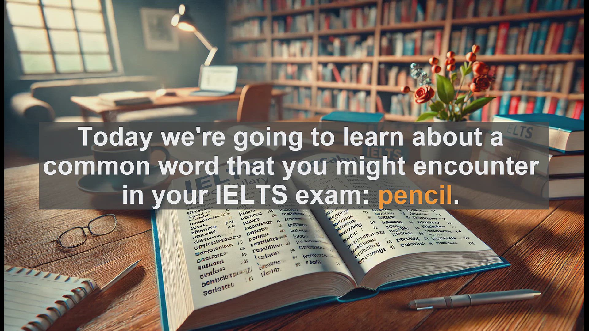 'Video thumbnail for 2500 Must Know IELTS 5.5 Vocabulary - IELTS Vocabulary: Understanding the Word 'Pencil''
