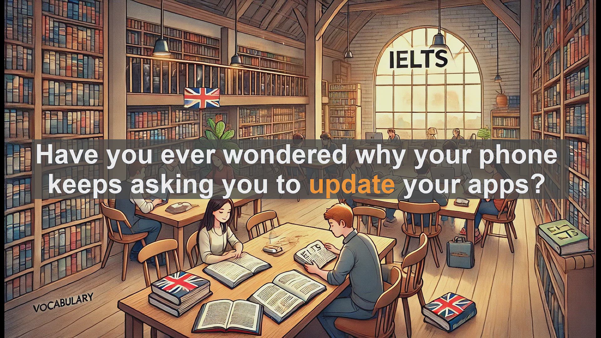 'Video thumbnail for 2500 Must Know IELTS 5.5 Vocabulary - Understanding 'Update': A Key Word for IELTS Success'