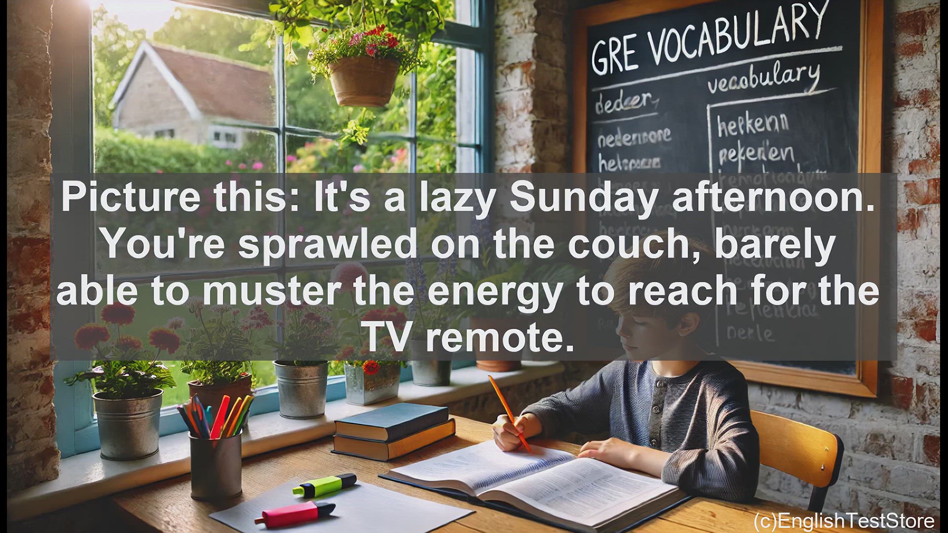 'Video thumbnail for GRE Vocabulary Lesson: Exploring the Meaning of Lethargic'