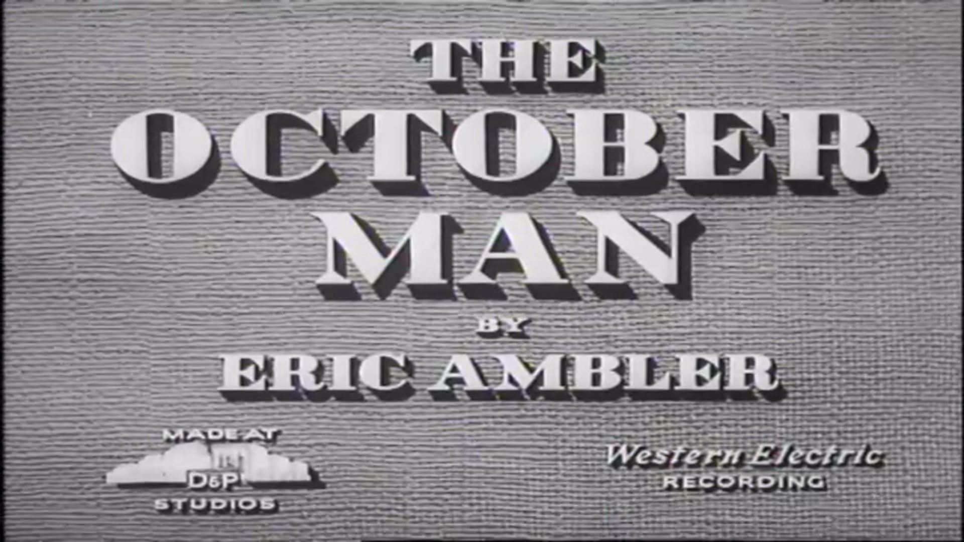Video thumbnail for The October Man (1947)
