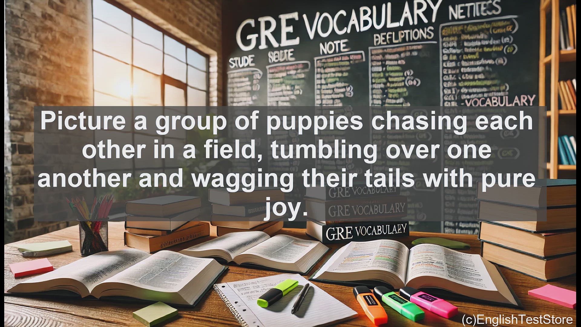 'Video thumbnail for GRE Vocabulary Lesson: Frolicsome - Embracing Playful Exuberance'