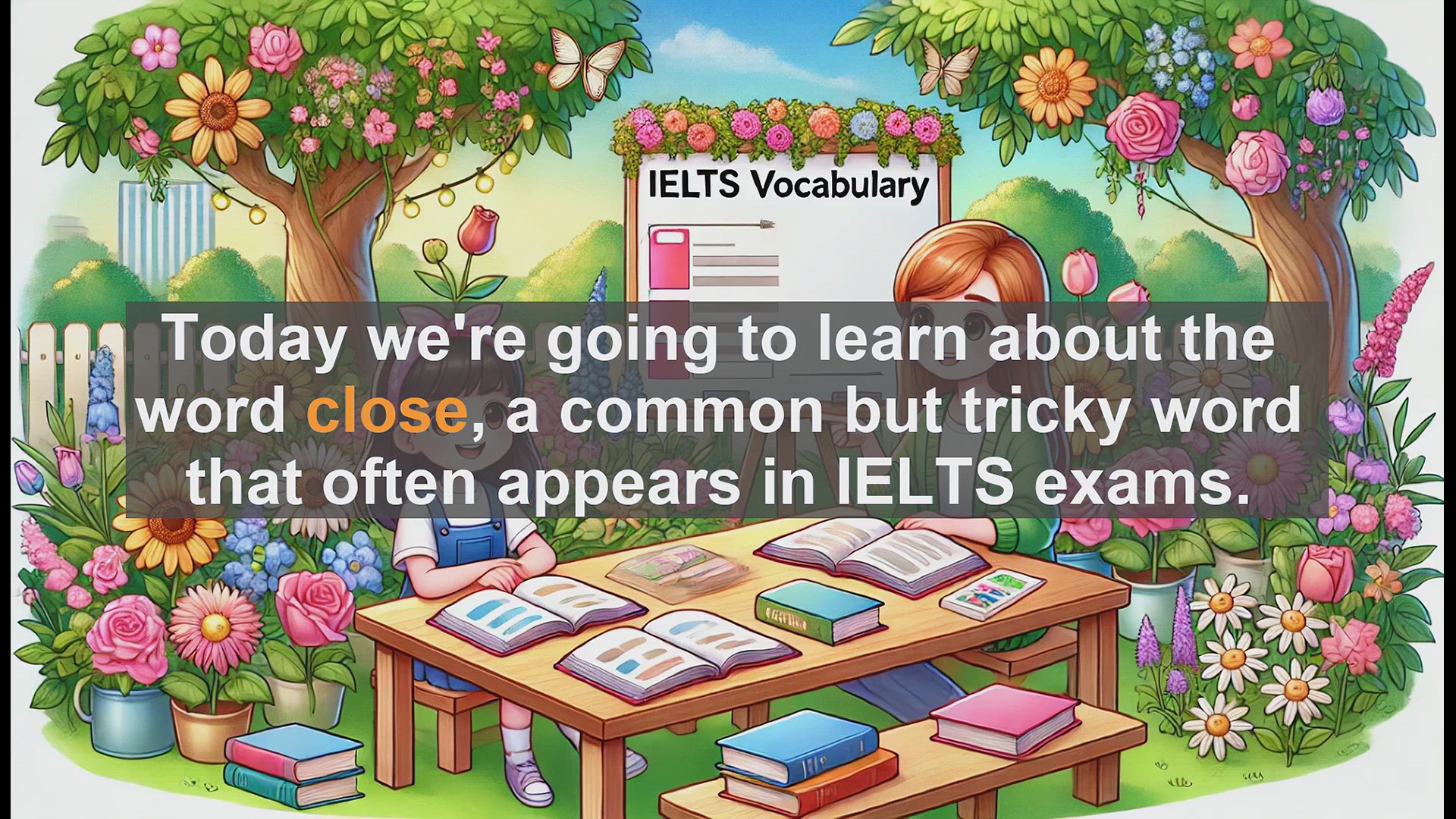 'Video thumbnail for 2500 Must Know IELTS 5.5 Vocabulary - Understanding 'Close': A Key Word for IELTS Success'