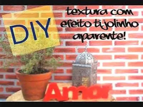 'Video thumbnail for Como fazer "Efeito Tijolo Aparente" - Para decorar sua casa ou escritório'