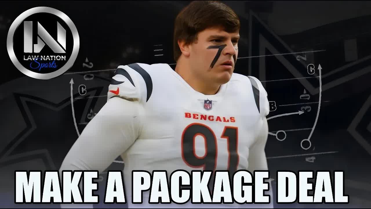 Video thumbnail for Law Nation Sports: cowboys trade targets: trey hendrickson package deal?! tony pollard, draft picks analysis