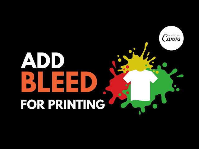 'Video thumbnail for How to Add Perfect Bleed in Canva for Professional Prints?'