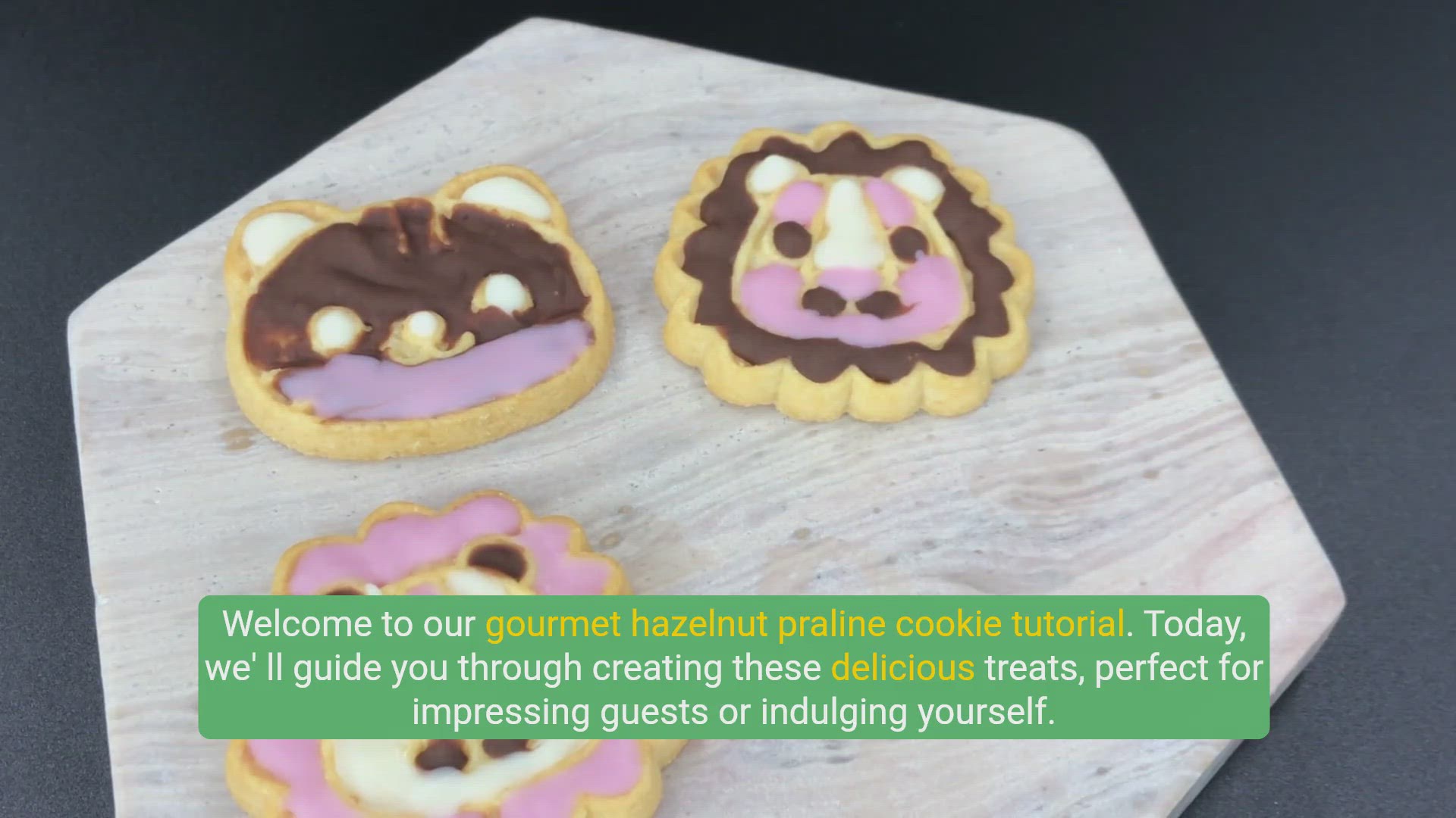 Video thumbnail for 5 Minute Delicious Gourmet Hazelnut Praline Cookies
