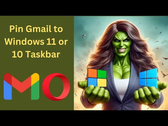 'Video thumbnail for How to Pin Gmail to Windows 11 or 10 Taskbar using Opera | GearUpWindows Turotial'