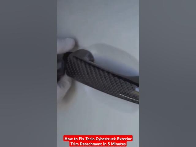 Video thumbnail for How to Fix Tesla Cybertruck Exterior Trim Detachment in 5 Minutes