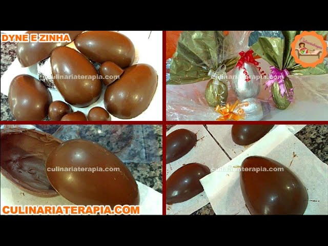 'Video thumbnail for Aprenda Como Fazer Ovos de Chocolate para Páscoa Fácil Ensinado por Especialista da Culinária'