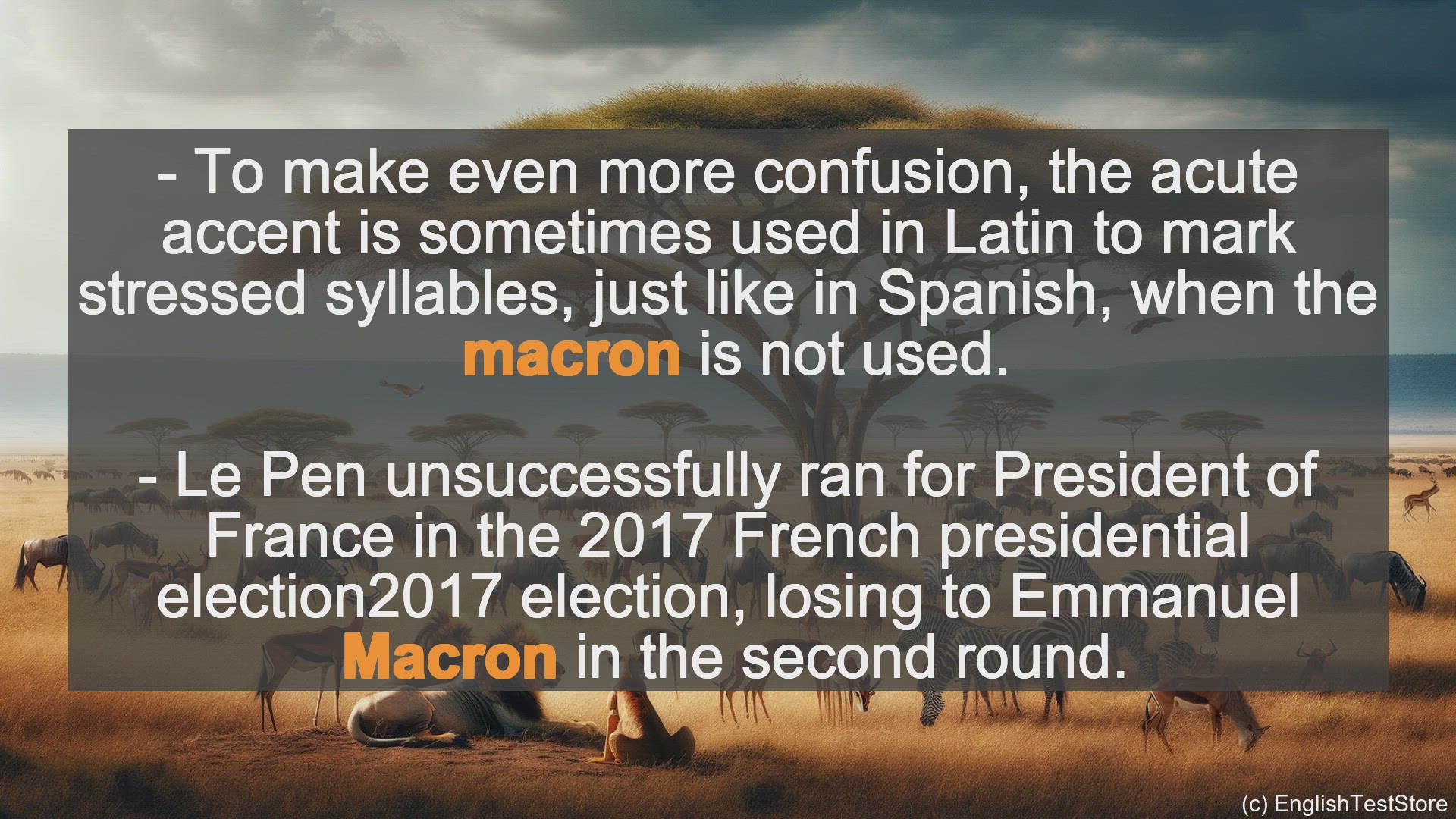 'Video thumbnail for Macron In Sentences - Examples Of Macron In Sentences'