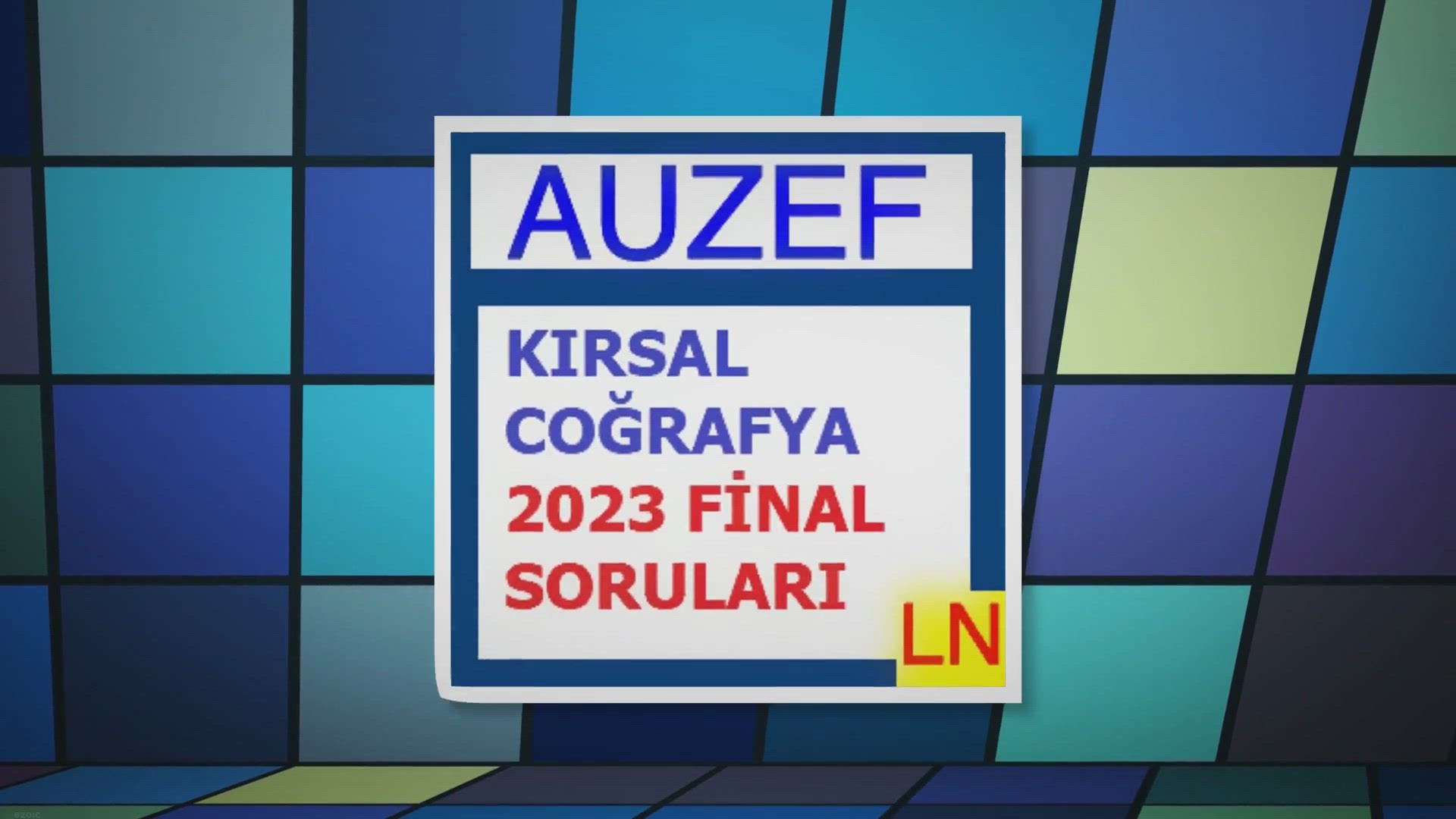 'Video thumbnail for Kırsal Coğrafya 2023 Final Soruları, Cevapları ve Açıklamaları'