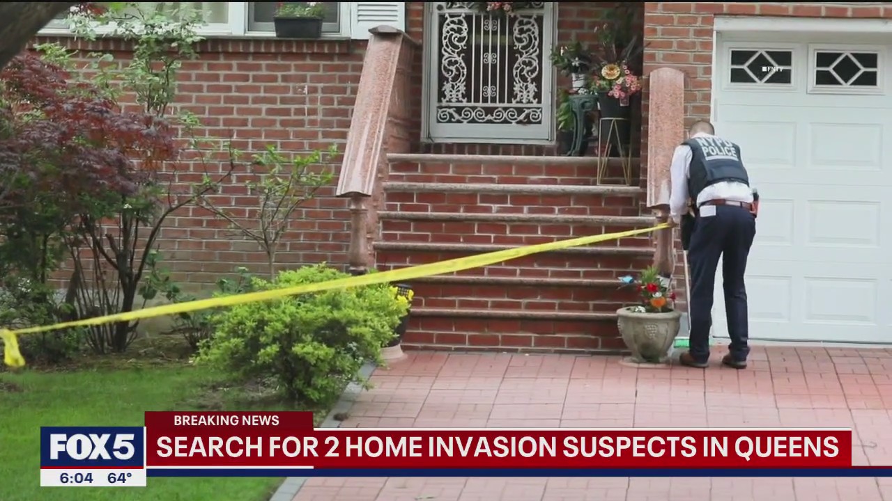 'Video thumbnail for Manhunt underway for two home invasion suspects in Queens'