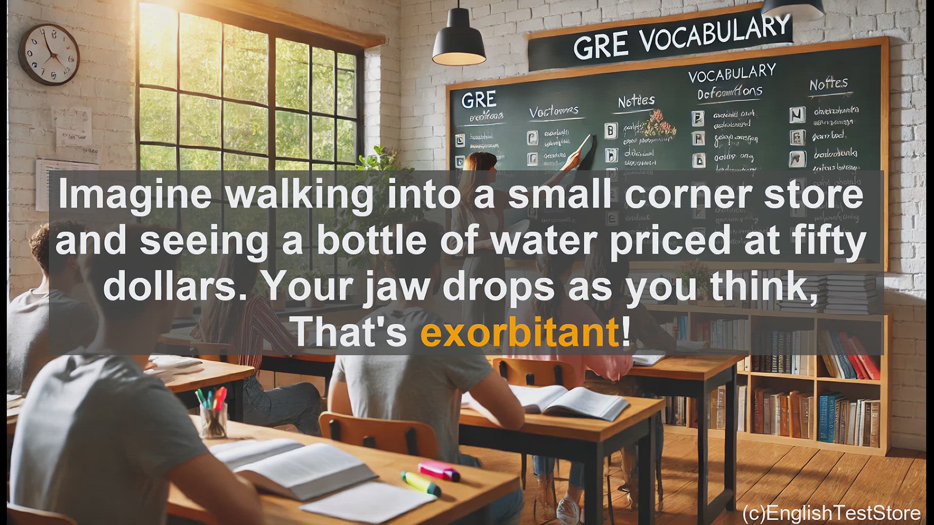 'Video thumbnail for GRE Vocabulary Lesson: Exploring the Meaning of Exorbitant'