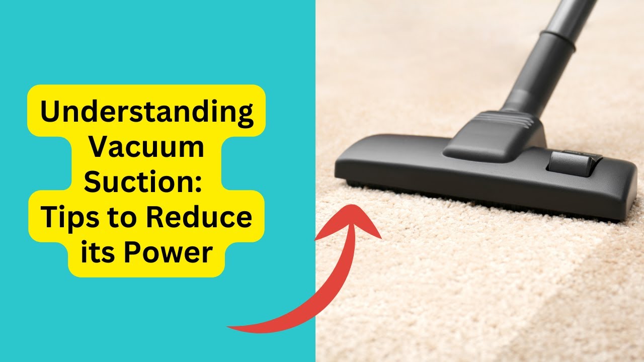 'Video thumbnail for Understanding Vacuum Cleaner Suction: Tips to Reduce its Power'