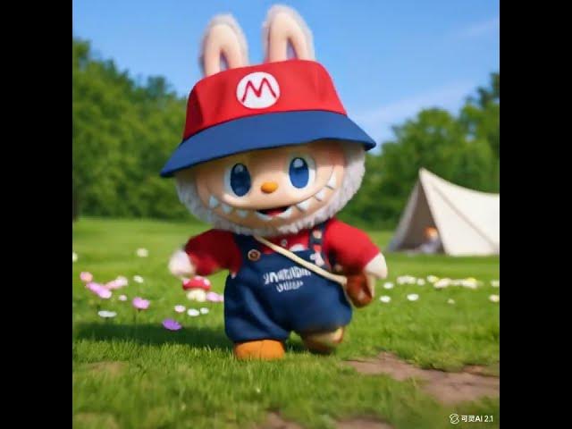 Video thumbnail for 标准 拉布布朝着镜头方向跑过来 到达镜头前停下 可爱的动作 手持镜头往