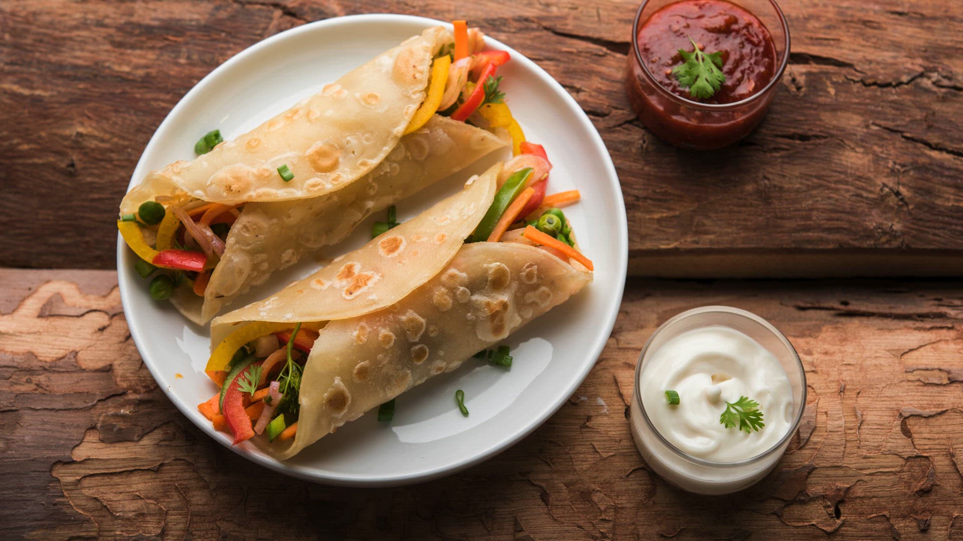 'Video thumbnail for Veg Potato Filled Wrap Recipe'